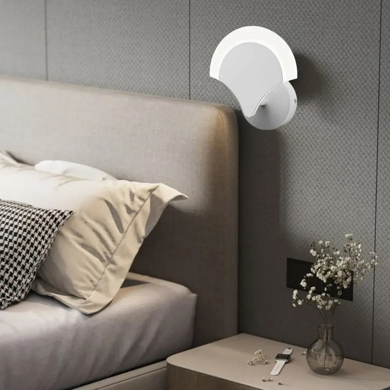 Бра світлодіодне настінне Sirius 17W з акриловим плафоном 3000К біла IP20 8926-1