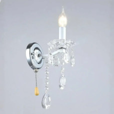 Настенная бра Valeso с хрустальным декором под лампу Е14 белый/хром IP20 A4461/1W