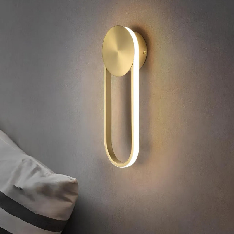 Настенное светодиодное бра 14W в стиле модерн золотое IP20 Sirius 8938