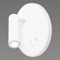 Світлодіодне настінне бра Sirius 11.5W з поворотним плафоном на круглій основі 3000К біле IP20 8906R