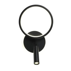 Бра светодиодное 44W настенное Valeso с двумя источниками света 3000K-6500K черное IP20 G H24 BK 44W