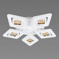 Стельова світлодіодна люстра 140W Valeso з пультом і RGB підсвічуванням 3000-6000К біла IP20 V 2133-