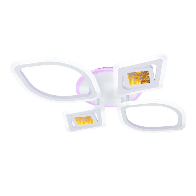 Потолочная светодиодная люстра 96W с пультом Valeso с подсветкой 3000-6000К белая IP20 V 2134-2 2C-