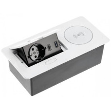 Подовжувач GTV AVARO PLUS 1 розетка SCHUKO USB A+C WC 5W провід 1,5м Білий AE-PB1SAVAP-10