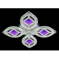 Люстра світлодіодна акрилова стельова VALESO V 3404-4C WH з пультом 102W