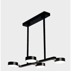 Люстра светодиодная потолочная на 4 плафона VALESO V G3850-4 BK черная 24W