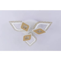 Люстра светодиодная LED потолочная Valeso V K39939-3+3+1 WT+gold с пультом 88W