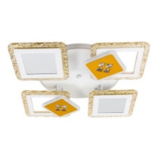 Люстра светодиодная LED потолочная Valeso V K39940-4+2+1 WT+gold с пультом 94W