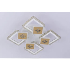 Люстра светодиодная LED потолочная Valeso V K39940-4+4+1 WT+gold с пультом 124W