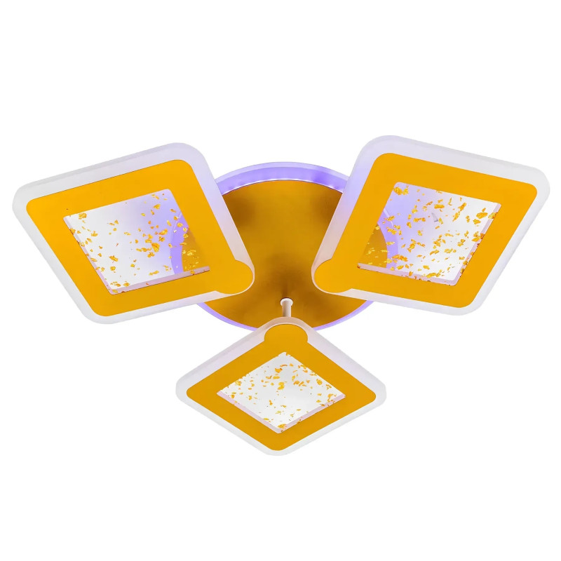 Люстра світлодіодна LED стельова Valeso V K39977-3+1 GD з пультом 60W