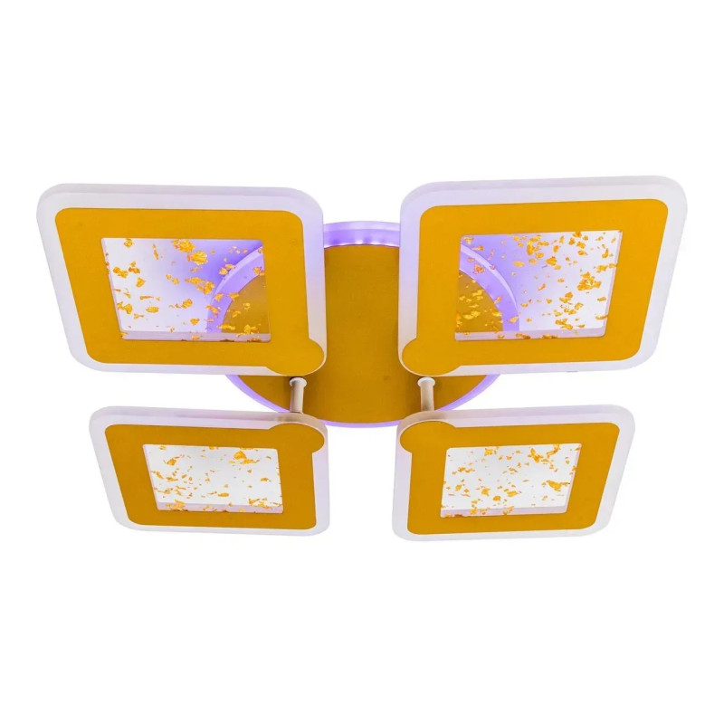 Люстра светодиодная LED потолочная Valeso V K39977-4+1 GD с пультом 144W