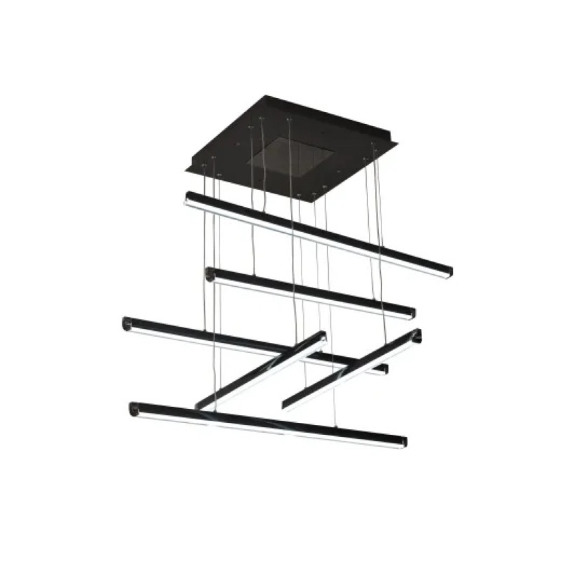 Люстра світлодіодна акрилова VALESO V 1131 BK чорна 96W