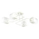 Потолочная люстра Interees на четыре прозрачных плафона под лампу Е27 белая IP20 V 70195-4 WH