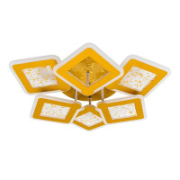 Потолочная LED люстра 180W VALESO с пультом 3000-6000К золотая IP20 V V K39977-6 GD