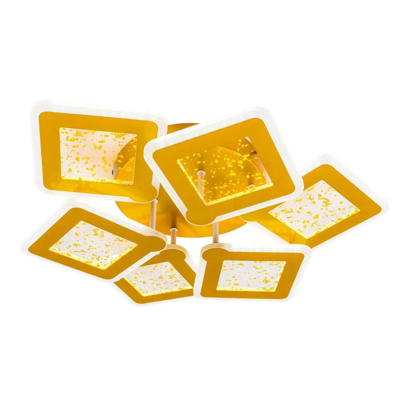 Стельова LED люстра 180W VALESO з пультом 3000-6000К золота IP20 V V K39977-6 GD