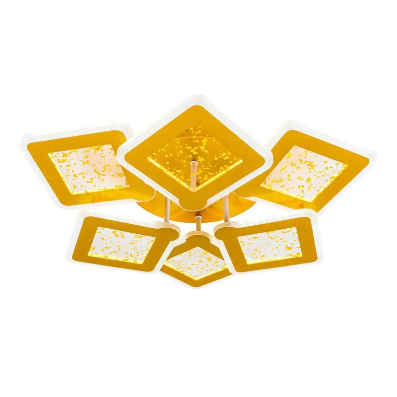 Стельова LED люстра 180W VALESO з пультом 3000-6000К золота IP20 V V K39977-6 GD