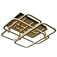 Потолочная LED люстра 206W Interees с функцией дымирования 3000-6400К с пультом V LCD3044 Plating GD