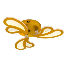 Потолковая LED люстра 60W с пультом VALESO с акриловыми плафонами 3000-6000К золотая IP20 V K39979-3 GD