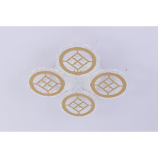 Люстра світлодіодна LED стельова Valeso V K39928-4+1 WT+gold з пультом 52W