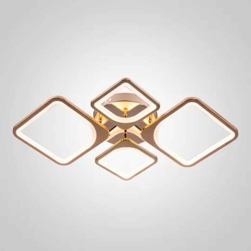 Люстра світлодіодна LED стельова Valeso VALESO V K39047-2+2 GD з пультом 120W