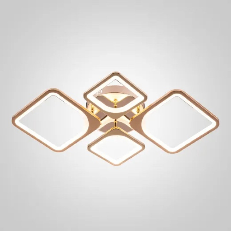 Люстра світлодіодна LED стельова Valeso VALESO V K39047-2+2 GD з пультом 120W