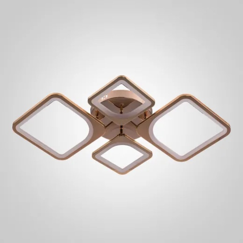 Люстра світлодіодна LED стельова Valeso VALESO V K39047-2+2 GD з пультом 120W