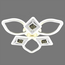 Стельова LED люстра 144W з пультом Valeso з акриловими плафонами 3000-6000К біла IP20 V 2134-3 3C WH