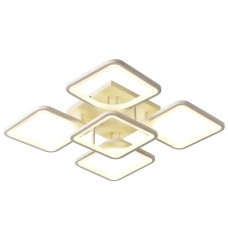 Стельова LED люстра 146W з пультом VALESO з квадратними плафонами 3000-6000К біла IP20 V L6108-5 WT