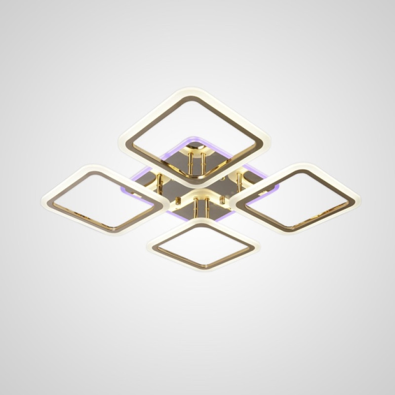 Люстра светодиодная LED потолочная Valeso V K39205-4-TL GD 96W