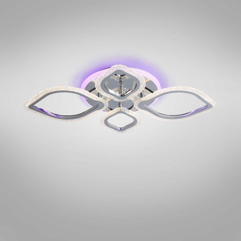 Люстра світлодіодна LED стельова Valeso V K39207-2+2+1 TL CR з пультом 116W