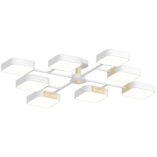 Люстра светодиодная LED потолочная Valeso V XI3363-8 WH+WOOD 126W