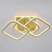 Люстра светодиодная LED потолочная Valeso V K29139-3+1 GD с пультом 228W