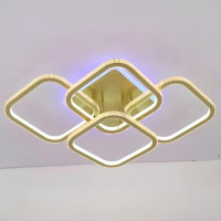 Люстра светодиодная LED потолочная Valeso V K29139-4+1 GD с пультом 282W