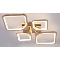 Люстра светодиодная LED потолочная Valeso V K39047-2+2-TL GD с пультом 76W