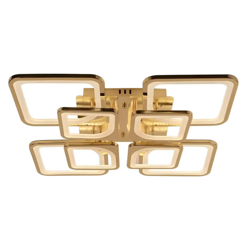 Люстра світлодіодна LED стельова Valeso V K39047-4+4 GD з пультом 280W