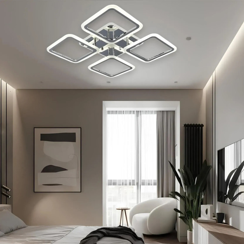 Люстра светодиодная LED потолочная Valeso V K39205-4 CR 96W