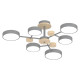 Люстра светодиодная LED потолочная Valeso V XI3328-6 GREY+WOOD 90W
