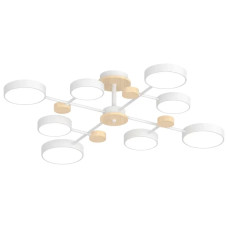 Люстра світлодіодна LED стельова Valeso V XI3328-8 WH+WOOD 120W