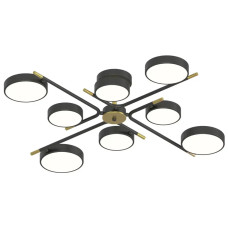 Люстра світлодіодна LED стельова Valeso V XI3329-8 BK+COPPER 120W