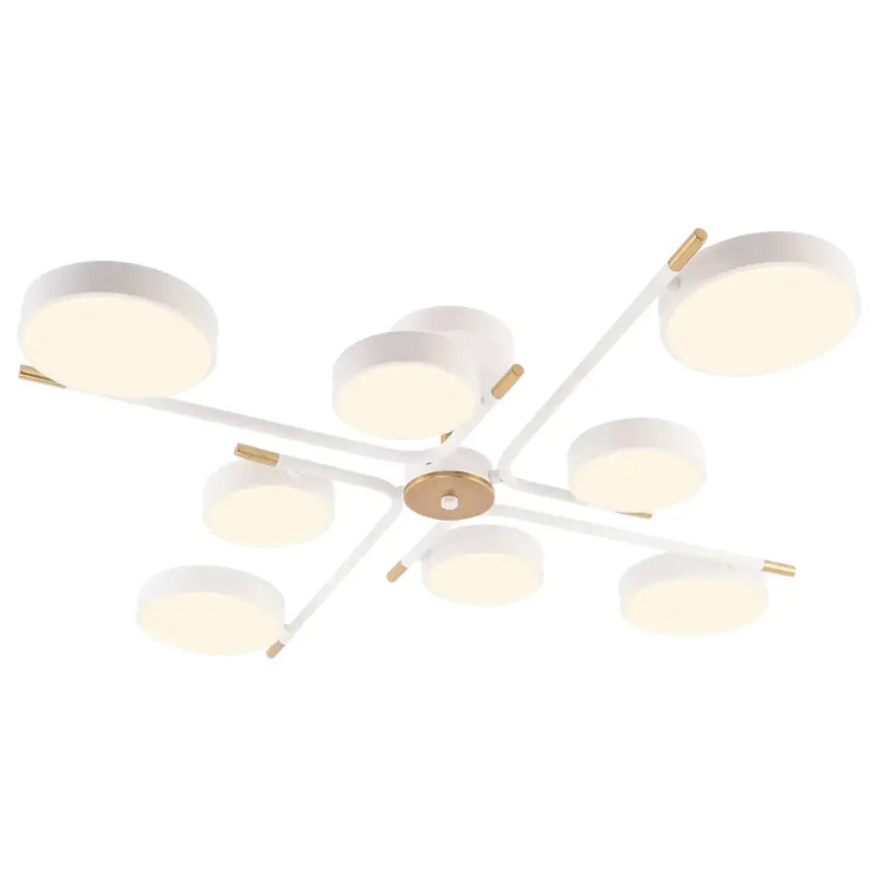 Люстра светодиодная LED потолочная Valeso V XI3329-8 WH+COPPER 120W