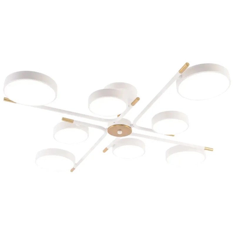 Люстра светодиодная LED потолочная Valeso V XI3329-8 WH+COPPER 120W