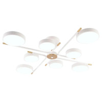 Люстра світлодіодна LED стельова Valeso V XI3329-8 WH+COPPER 120W