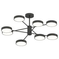 Люстра светодиодная LED потолочная Valeso V XI3339-8 BK 144W