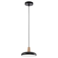 Люстра светодиодная LED подвесная Valeso V XI3342-1 BK+WOOD 24W