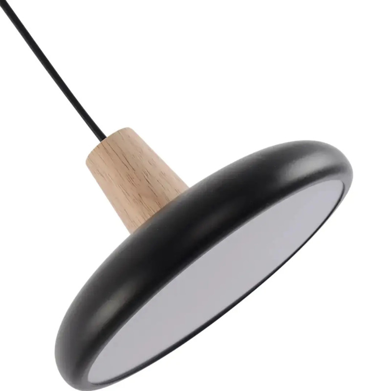 Люстра світлодіодна LED підвісна Valeso V XI3342-1 BK+WOOD 24W