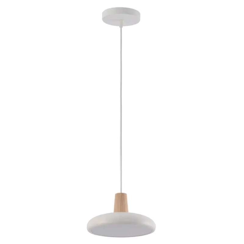 Люстра світлодіодна LED підвісна Valeso V XI3342-1 WH+WOOD 24W