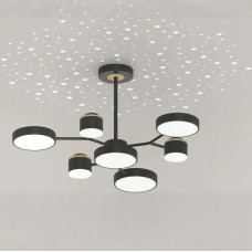 Люстра светодиодная LED потолочная Valeso V XI3347-7 BK+FGD 120W