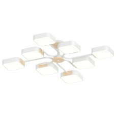 Люстра светодиодная LED потолочная Valeso V XI3348-8 WH+WOOD 144W