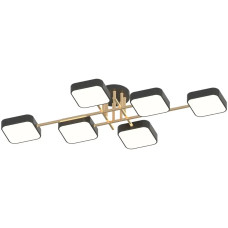  Люстра світлодіодна LED стельова Valeso V XI3350-6 BK+FGD 108W