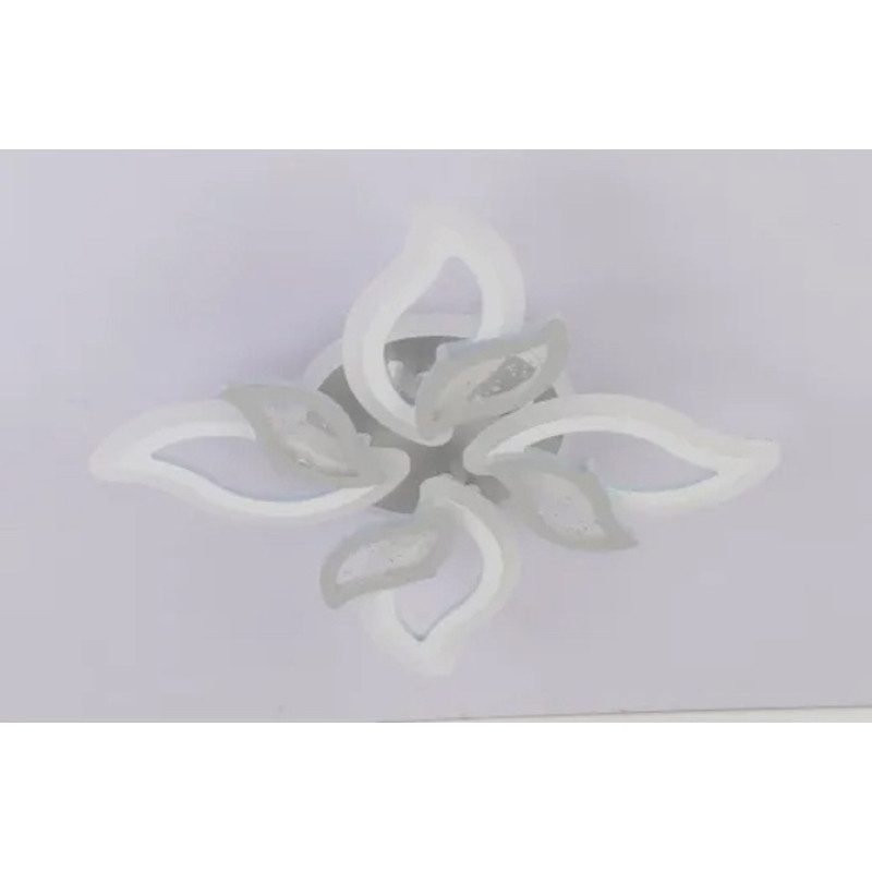 Люстра світлодіодна LED стельова Valeso V K29129-4+4+1 WT+SL з пультом 130W